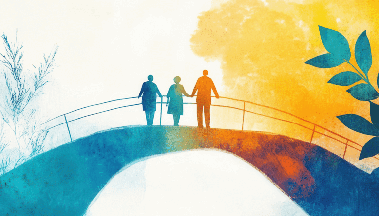 A caregiver managing the balance between professional caregiving work and personal life, representing the challenges of work-life balance in IHSS.